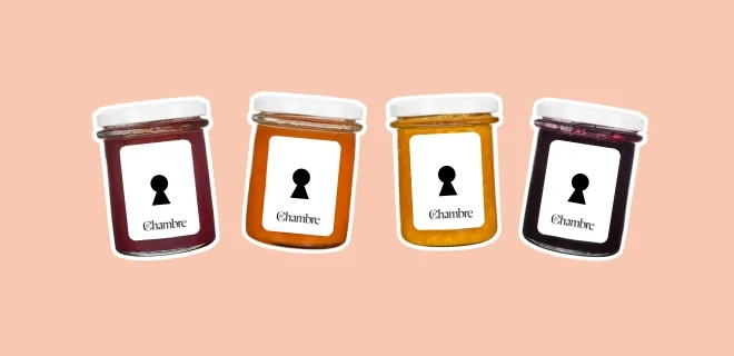 Box abonnement La Chambre : 4 pots de confiture
