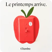 Instagram visual for La Chambre jam brand, announcing spring and new jams