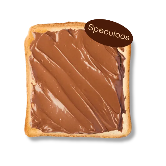 Une tartine gourmande à la pâte de spéculoos, une idée pour sublimer vos petits déjeuners avec nos produits.
