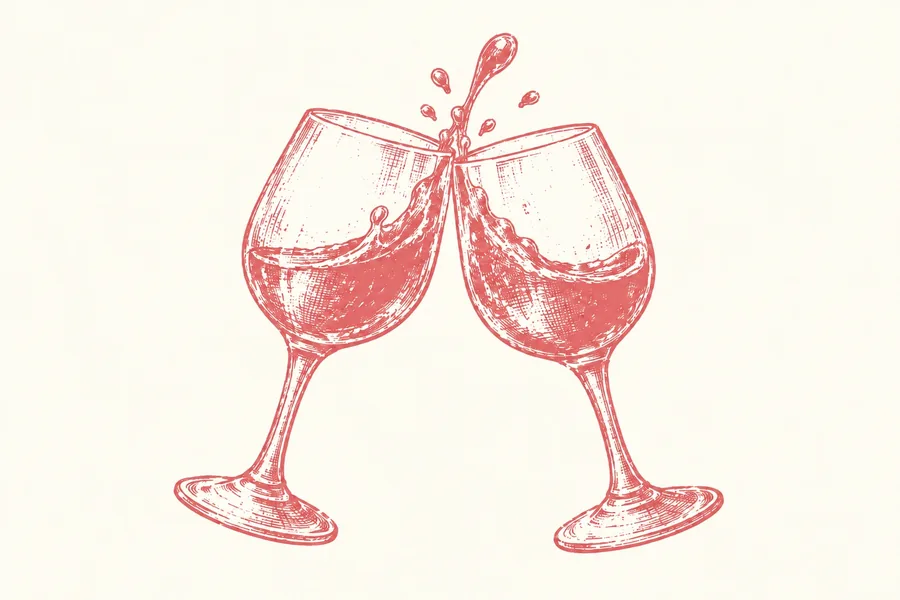 Verres de l'apéro, illustration La Chambre