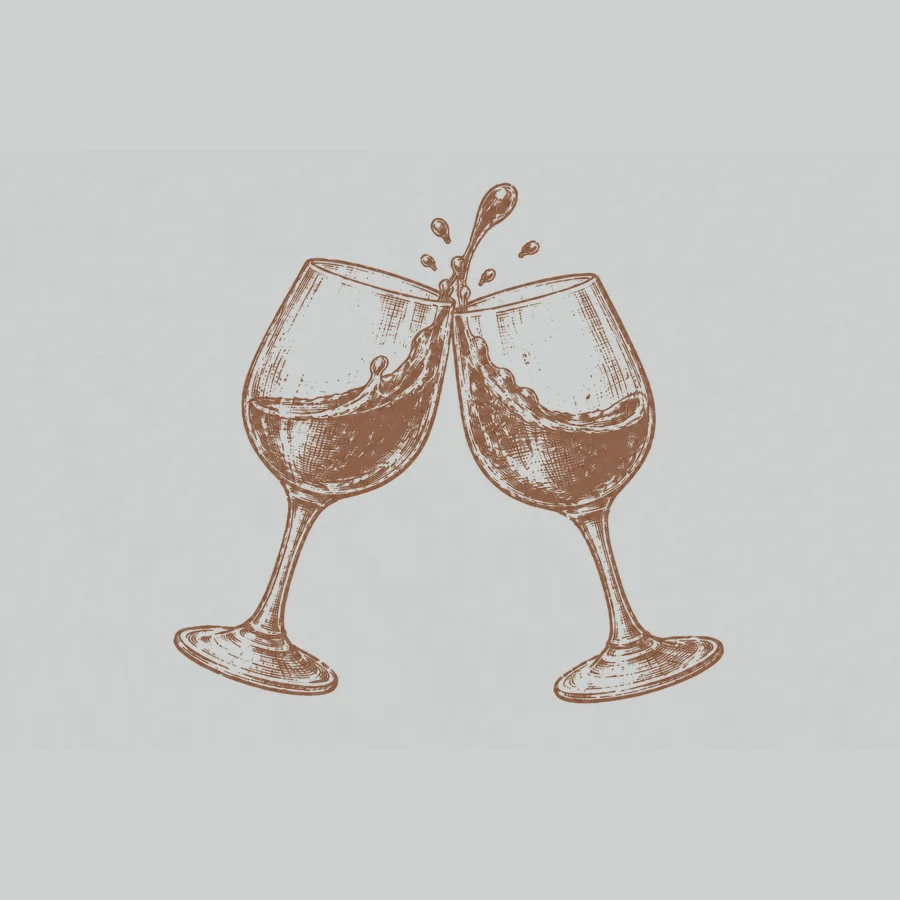 Verres de l'apéro, illustration La Chambre