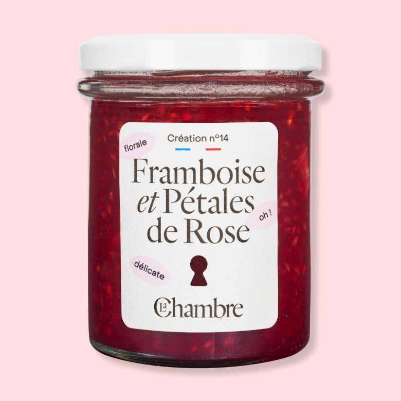 Confiture Framboise et Pétales de Rose La Chambre