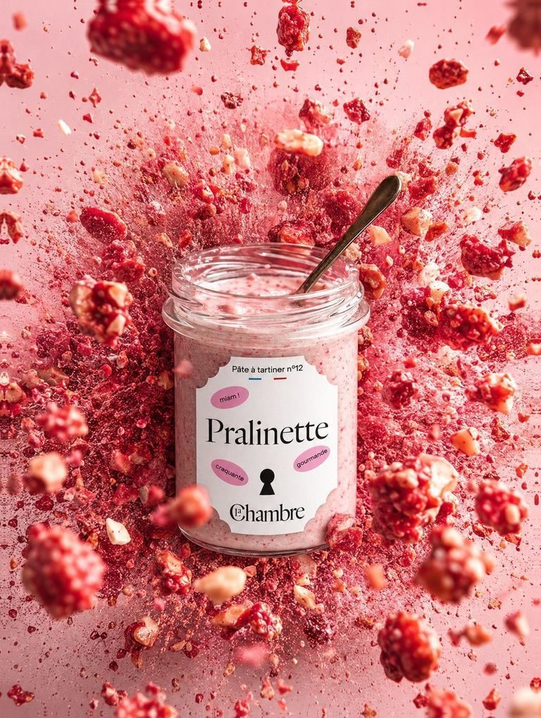 Pralinette, pâte à tartiner aux pralines roses de Lyon - La Chambre