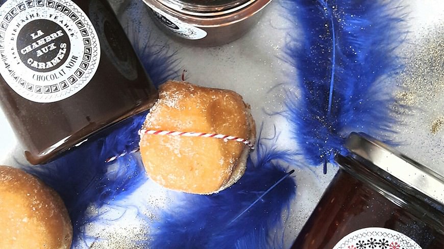 Les beignets du carnaval à la confiture