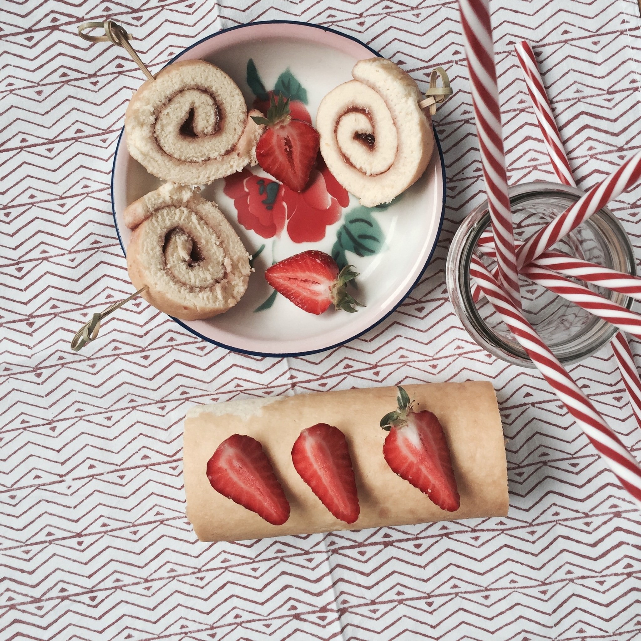 Biscuit roulé pour la fête de fin d'école