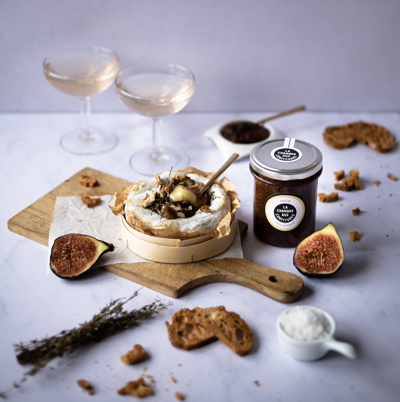 Baked Camembert with Sollies Fig Jam